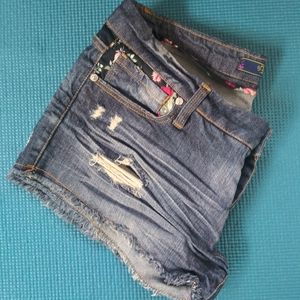 Distressed Denim Jean Shorts Celebrity Pink sz 11